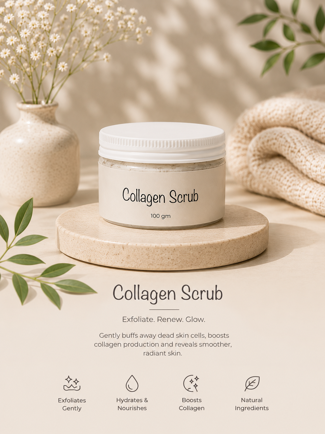 Collagen Face Scrub